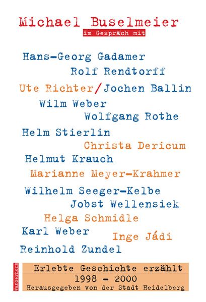 Cover von Erlebte Geschichte erzählt 1998-2000