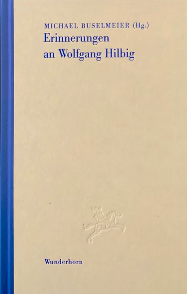 Cover von Erinnerungen an Wolfgang Hilbig