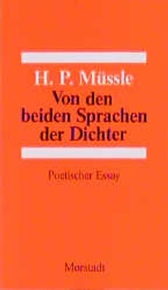 Cover von Von den beiden Sprachen der Dichter