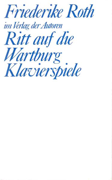 Cover von Ritt auf die Wartburg / Klavierspiele