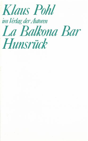 Cover von La Balkona Bar. Hunsrück