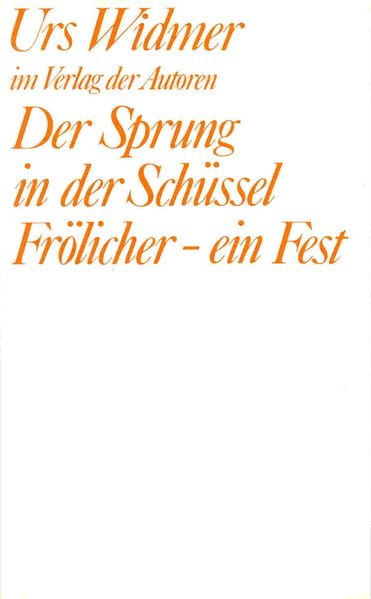 Cover von Der Sprung in der Schüssel /Frölicher – ein Fest