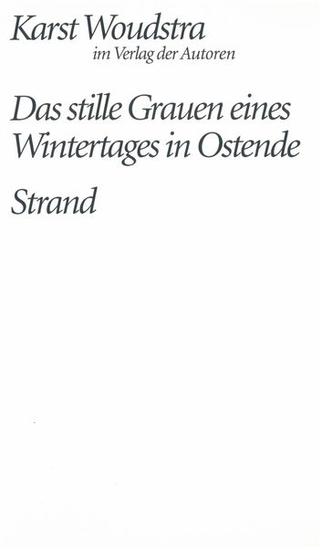 Cover von Das stille Grauen eines Wintertages in Ostende/Strand