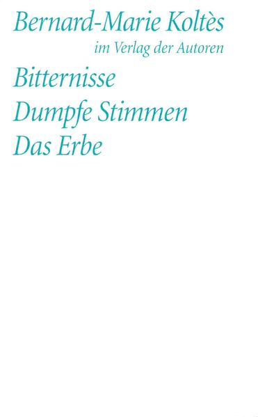 Cover von Bitternisse /Dumpfe Stimmen /Das Erbe