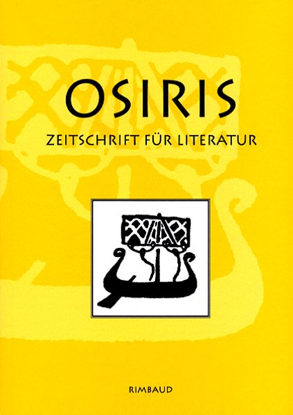 Cover von Osiris. Zeitschrift für Literatur und Kunst