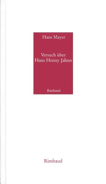 Cover von Versuch über Hans Henny Jahnn