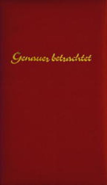 Cover von Genauer betrachtet