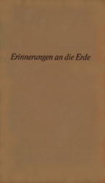 Cover von Erinnerungen an die Erde