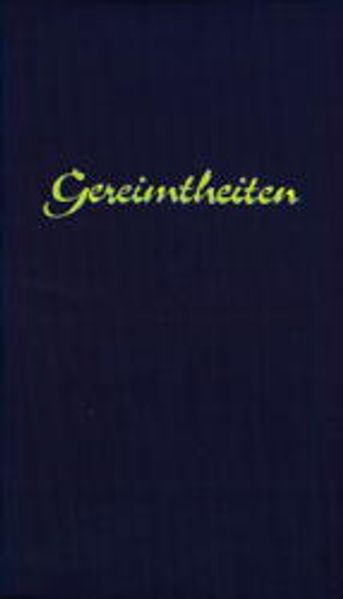 Cover von Gereimtheiten
