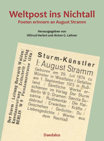 Cover von Weltpost ins Nichtall.