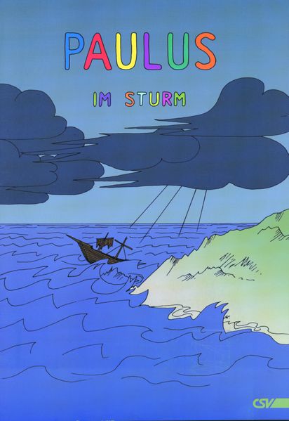 Cover von Mal- und Lesebuch: Paulus im Sturm