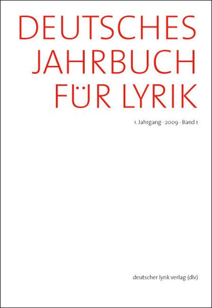 Cover von Deutsches Jahrbuch für Lyrik