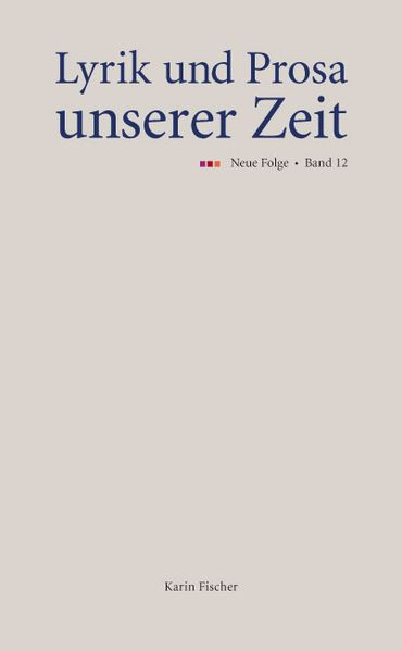 Cover von Lyrik und Prosa unserer Zeit. Neue Folge. Band 12