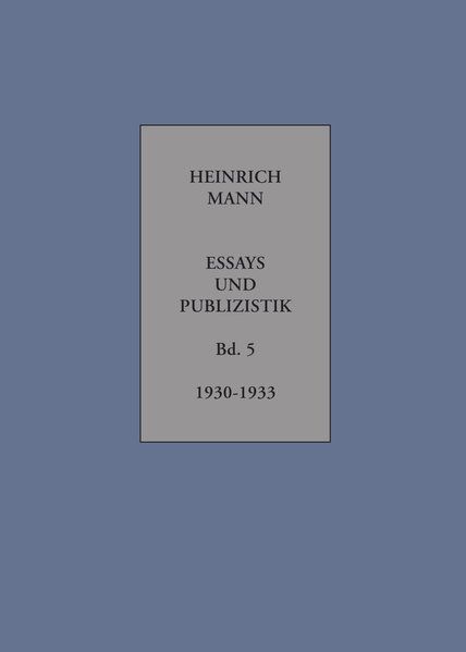 Cover von Essays und Publizistik