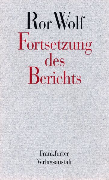 Cover von Fortsetzung des Berichts