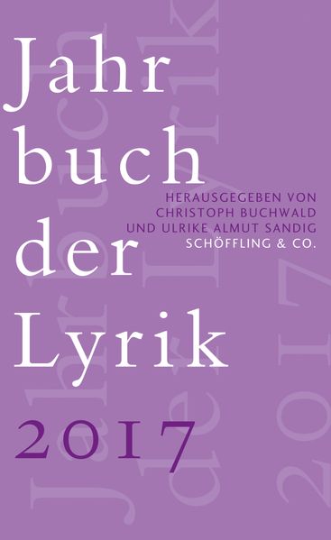 Cover von Jahrbuch der Lyrik 2017