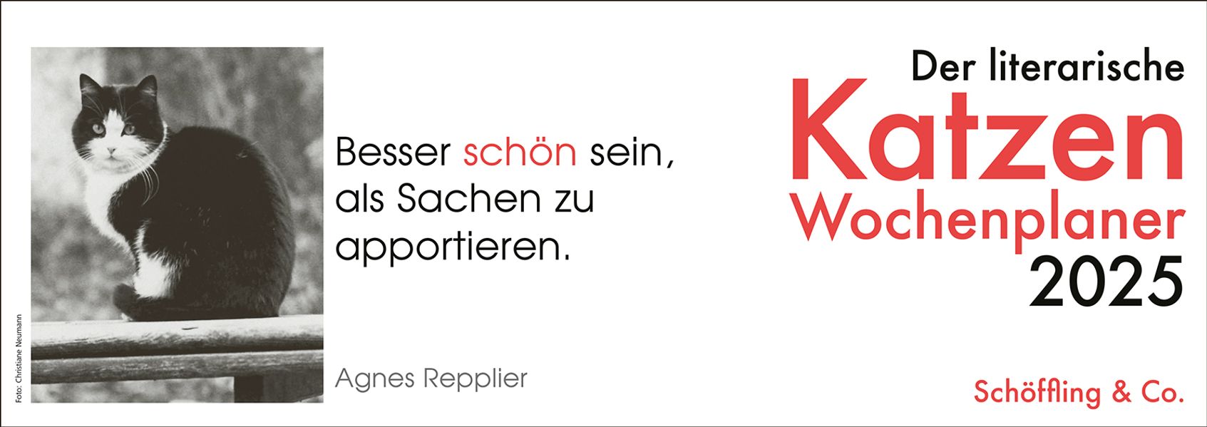 Cover von Der literarische Katzen Wochenplaner 2025