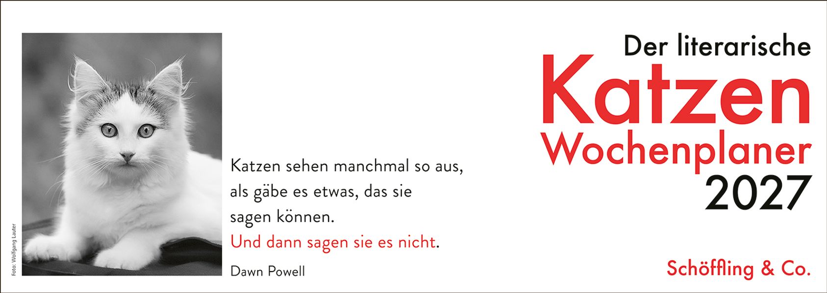 Cover von Der literarische Katzen Wochenplaner 2027