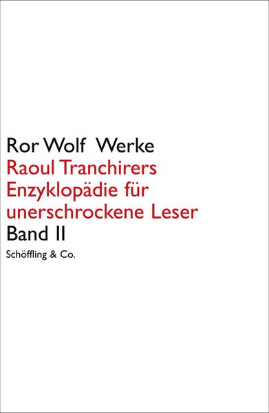Cover von Raoul Tranchirers Enzyklopädie für unerschrockene Leser in drei Bänden