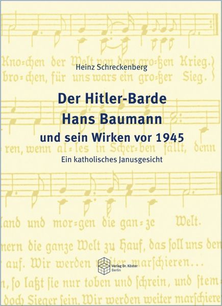 Cover von Der Hitler-Barde Hans Baumann und sein Wirken vor 1945