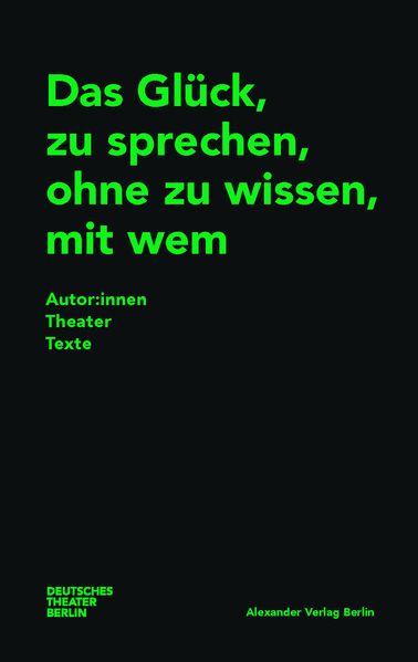 Cover von Das Glück, zu sprechen, ohne zu wissen, mit wem