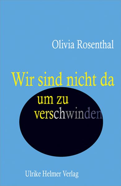 Cover von Wir sind nicht da, um zu verschwinden