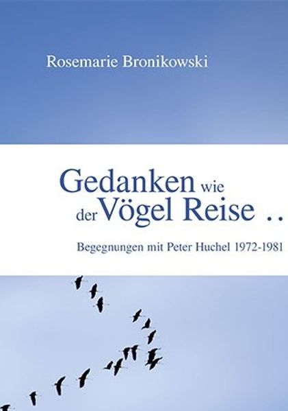 Cover von Gedanken wie der Vögel Reise …