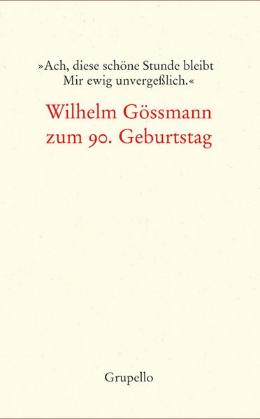 Cover von »Ach, diese schöne Stunde bleibt Mir ewig unvergeßlich.«