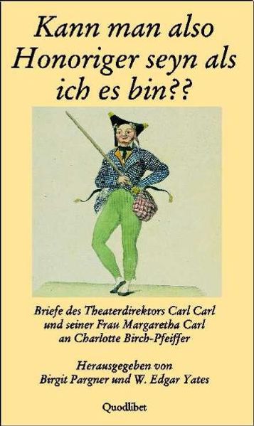 Cover von Kann man also Honoriger seyn als ich es bin??