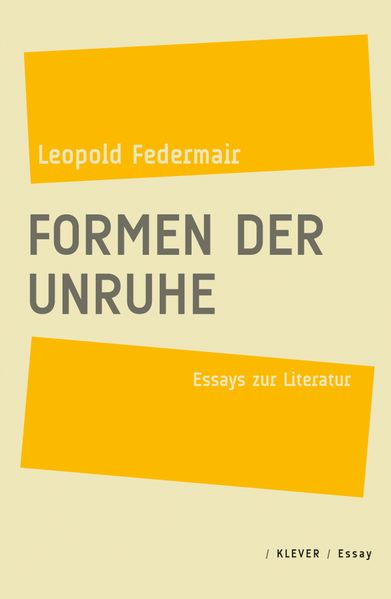 Cover von Formen der Unruhe