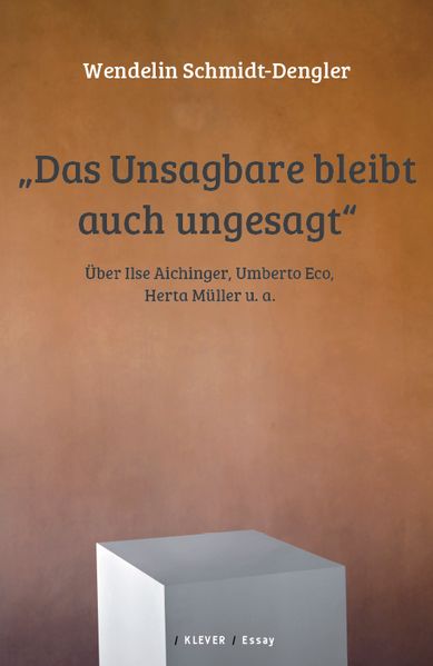 Cover von Das Unsagbare bleibt auch ungesagt