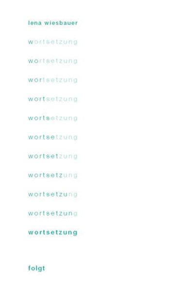 Cover von Wortsetzung folgt