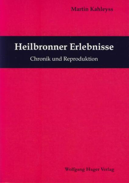 Cover von Heilbronner Erlebnisse