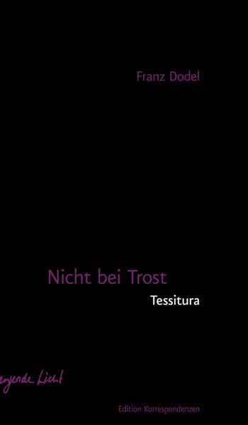 Cover von Nicht bei Trost – Tessitura