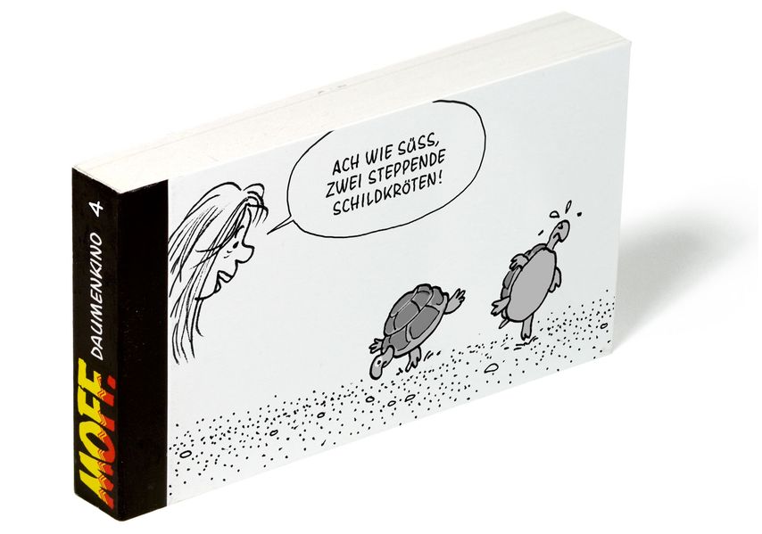 Cover von MOFF. Daumenkino Nr. 4 – Steppende Schildkröten