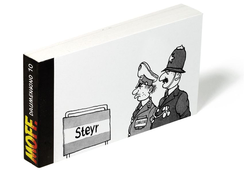 Cover von MOFF. Daumenkino Nr. 10 – Die Polizisten – Englisch für Anfänger