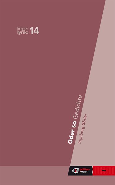 Cover von Oder so – keiper lyrik 14
