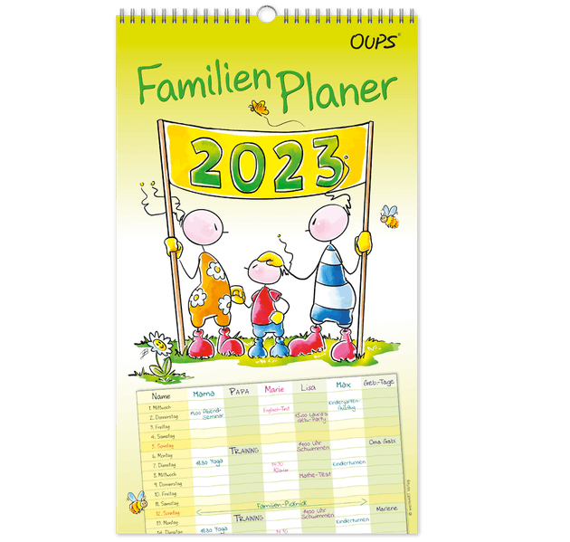 Cover von Oups Familienplaner 2023