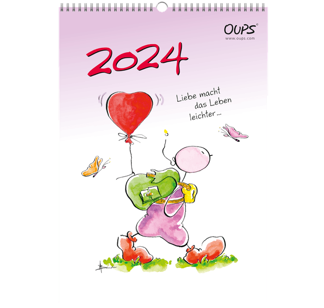 Cover von Oups Wandkalender 2024