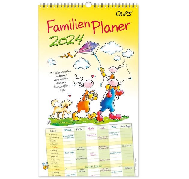Cover von Oups Familienplaner 2024