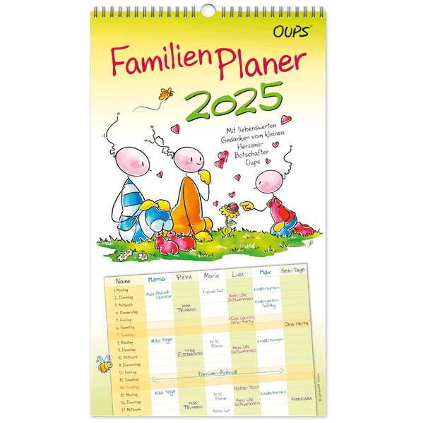 Cover von Oups Familienplaner 2025