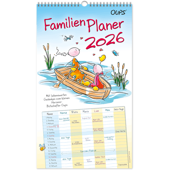 Cover von Oups Familienplaner 2026