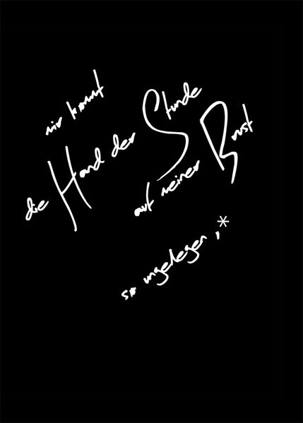 Cover von mir kommt die Hand der Stunde auf meiner Brust so ungelegen, dass ich im Lauf der Dinge beinah mein Herz verwechsle