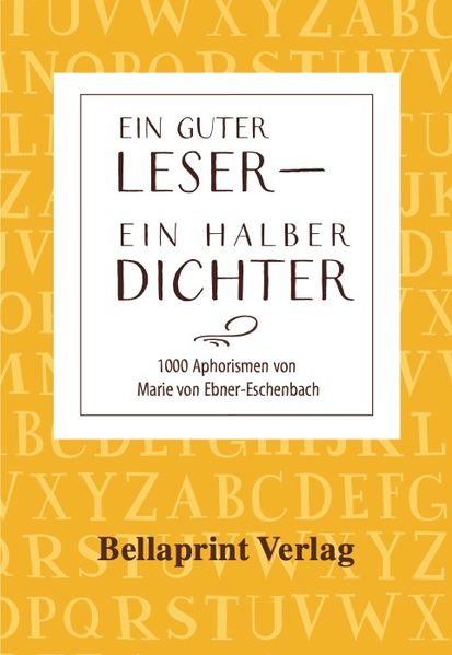Cover von Ein guter Leser – ein halber Dichter