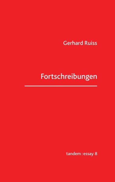 Cover von Fortschreibungen