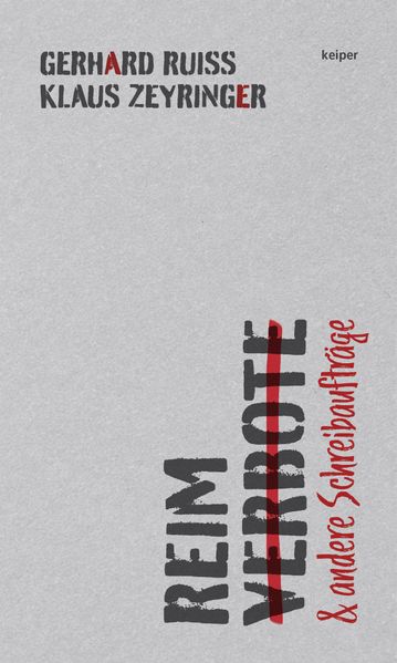 Cover von Reimverbote und andere Schreibaufträge