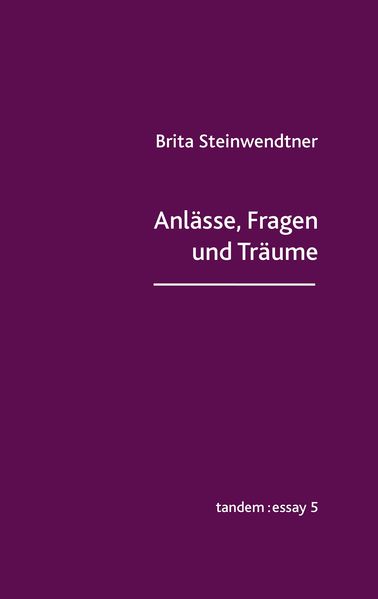 Cover von Anlässe, Fragen und Träume
