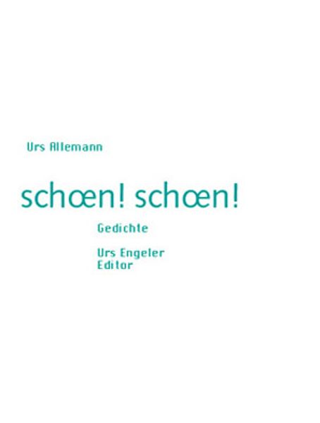 Cover von schoen! schoen!