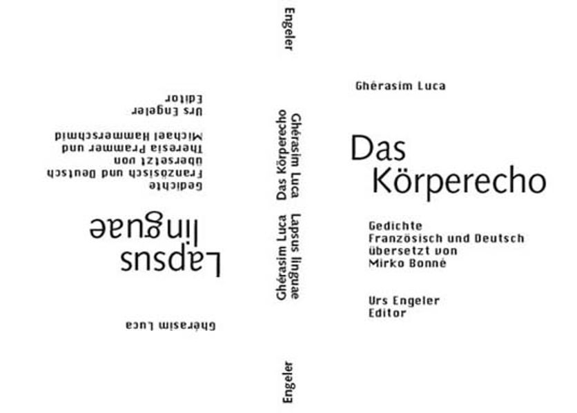 Cover von Das Körperecho /Lapsus linguae