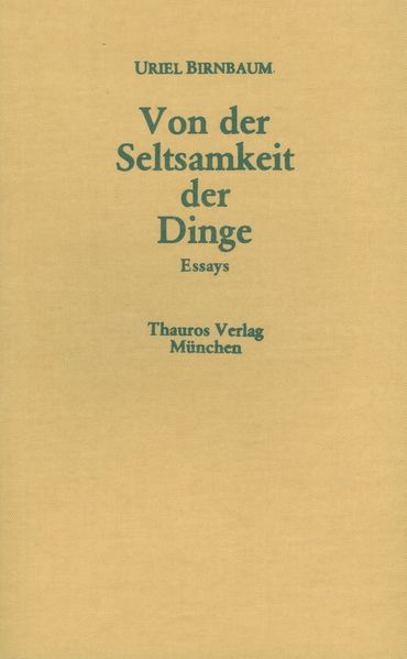 Cover von Von der Seltsamkeit der Dinge